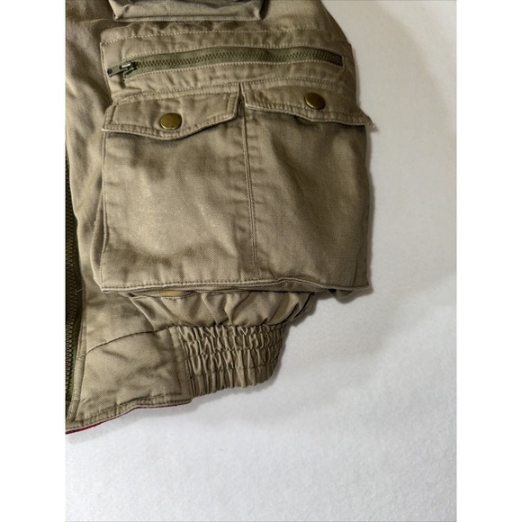 Ozark Trail Mens Vest XL Fishing Hunting Camping Full Zip Lined Insulated Khaki‎ - Picture 3 of 11